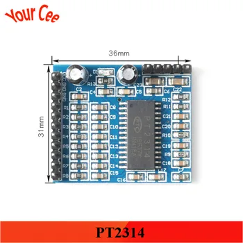 

PT2314 Sound Quality Adjustment Voice Module IIC I2C 6V-10V Audio Processing Module For Arduino