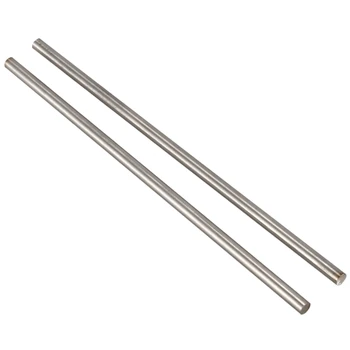 

New 2pcs Steel Round Rod Turning Lathe Bars Tool 6mm x 200mm