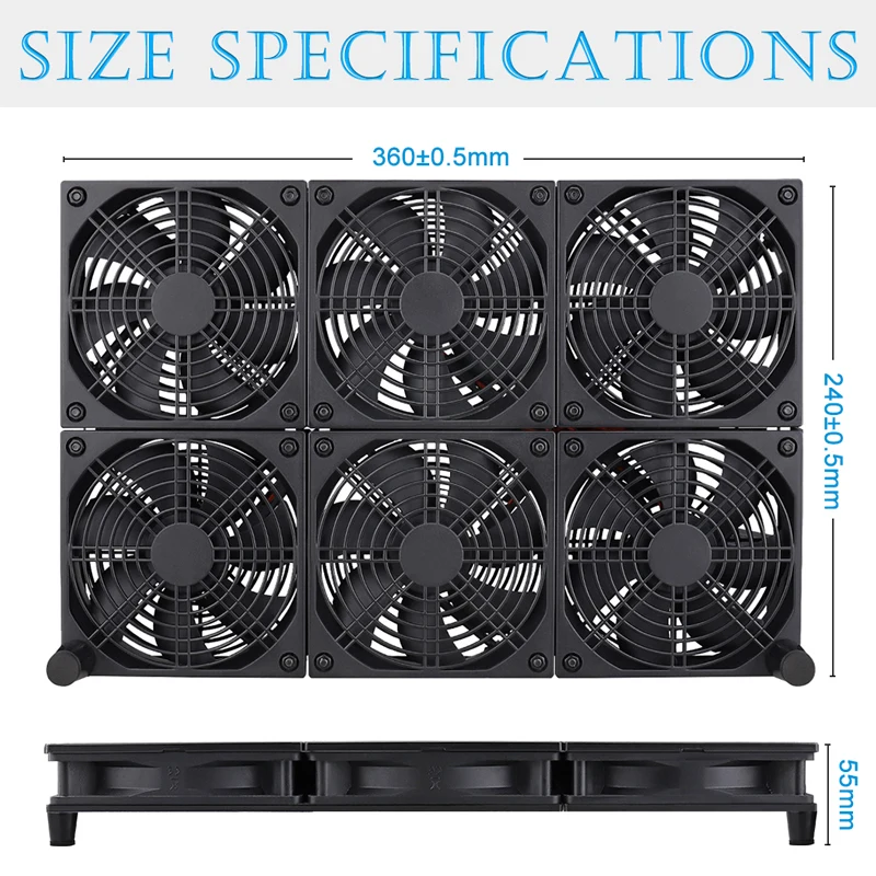 de refrigeração velocidade ajustável, DIY ventilador desktop,