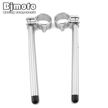 

7/8" 22mm Bjmoto Motorcycle Adjustable Handbar Clip Ons 41mm Motorbike CNC handlebars Lift Clip-Ons Three Colors Available