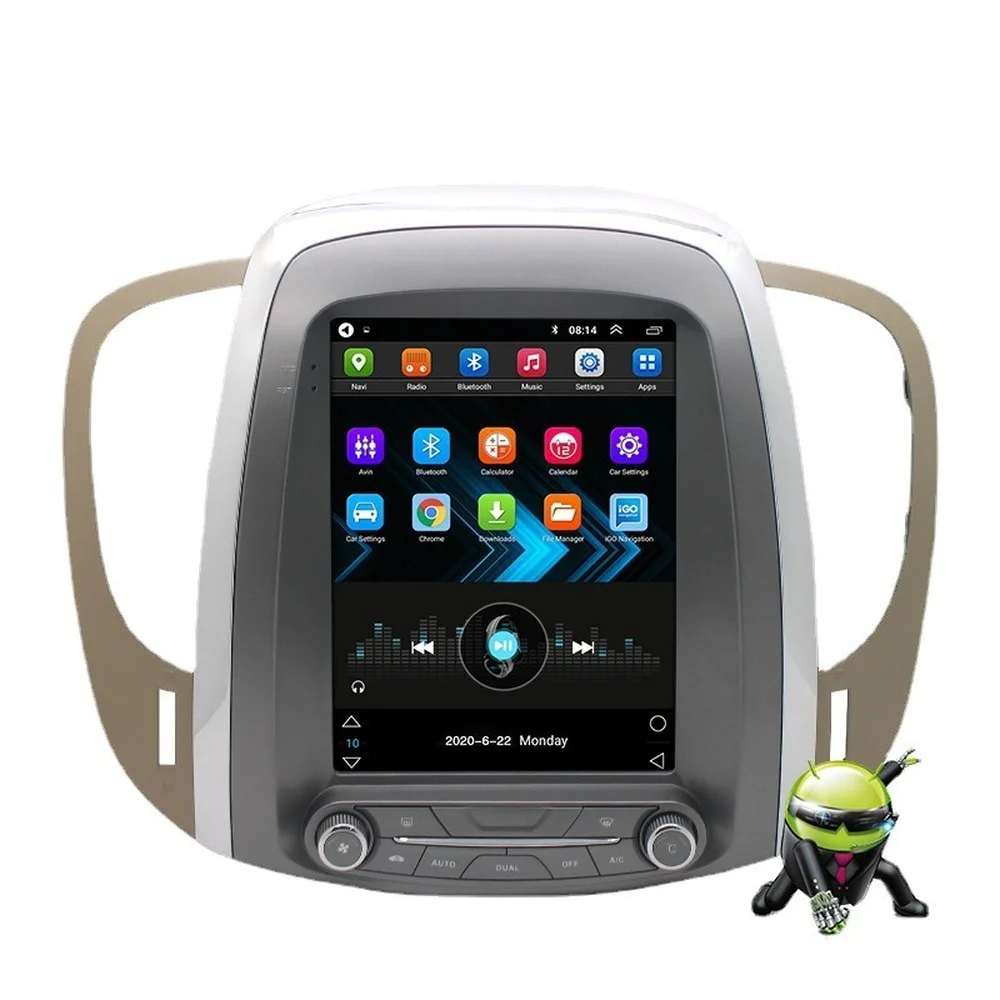 Автомобильный мультимедийный плеер на Android с GPS-навигацией в стиле Тесла для Buick