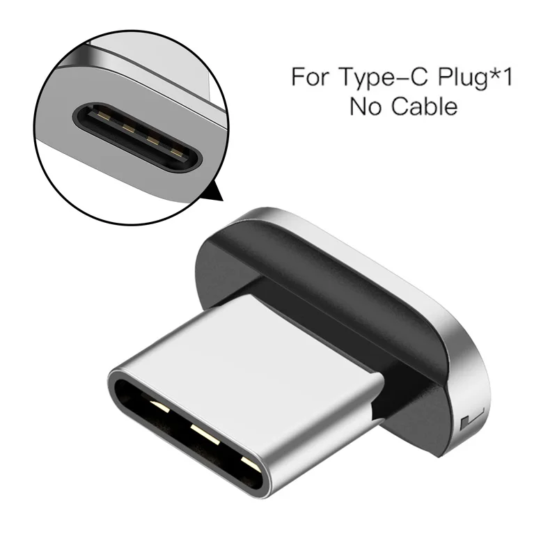 GTWIN 3A Магнитный кабель для iPhone 11 Pro XS Max X 7 Micro usb type C Быстрая зарядка зарядное устройство для samsung S10 S9 USB-C кабель для передачи данных - Цвет: Only Plug For Type C