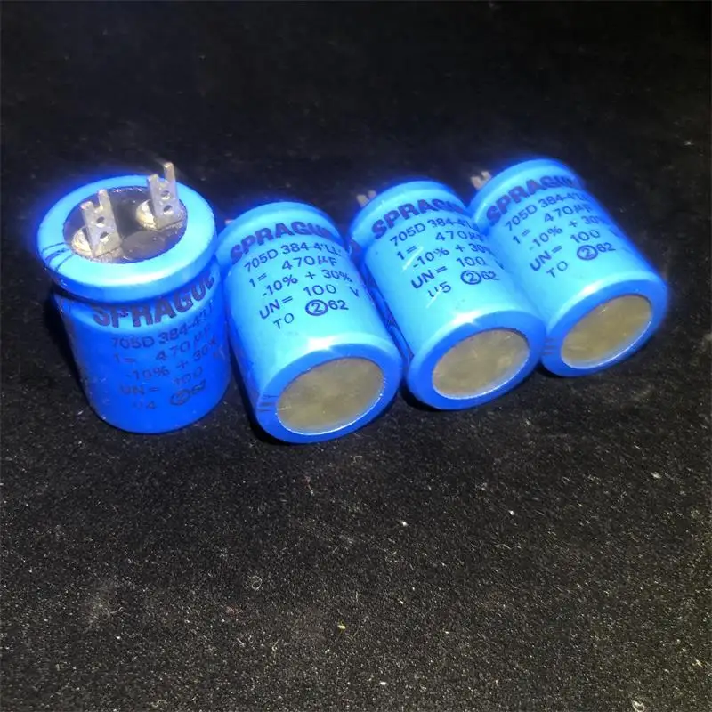 

2pcs Sibi SPRAGUE 705D 384-4 U.S. Department of cathodic electrolytic capacitors 470UF 100V fever free shipping