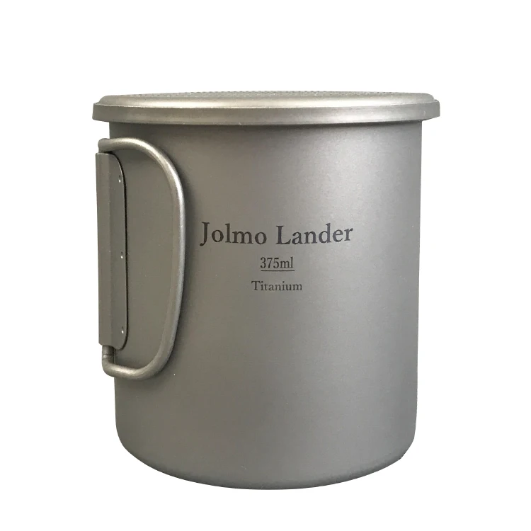 Jolmo Lander Изолированная титановая кружка двойная настенная с крышкой чашка 350