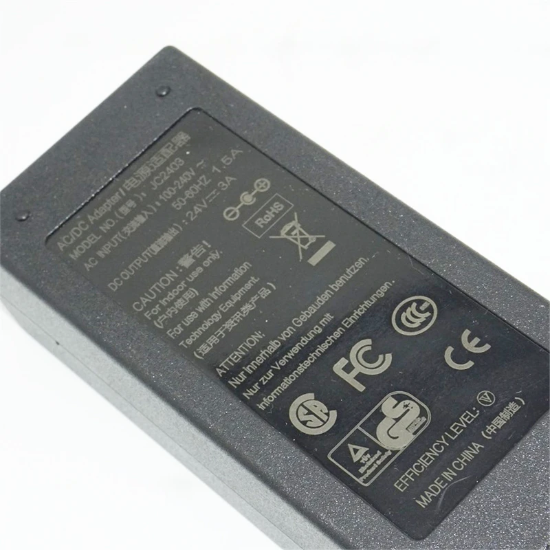 100-240Vac вход, 24VDC выход, 2A 3A 48W 72W Драйвер полосы, 5,5*2,5 AU UK US EU штекер монитор экран 24V Светодиодная лента адаптер питания