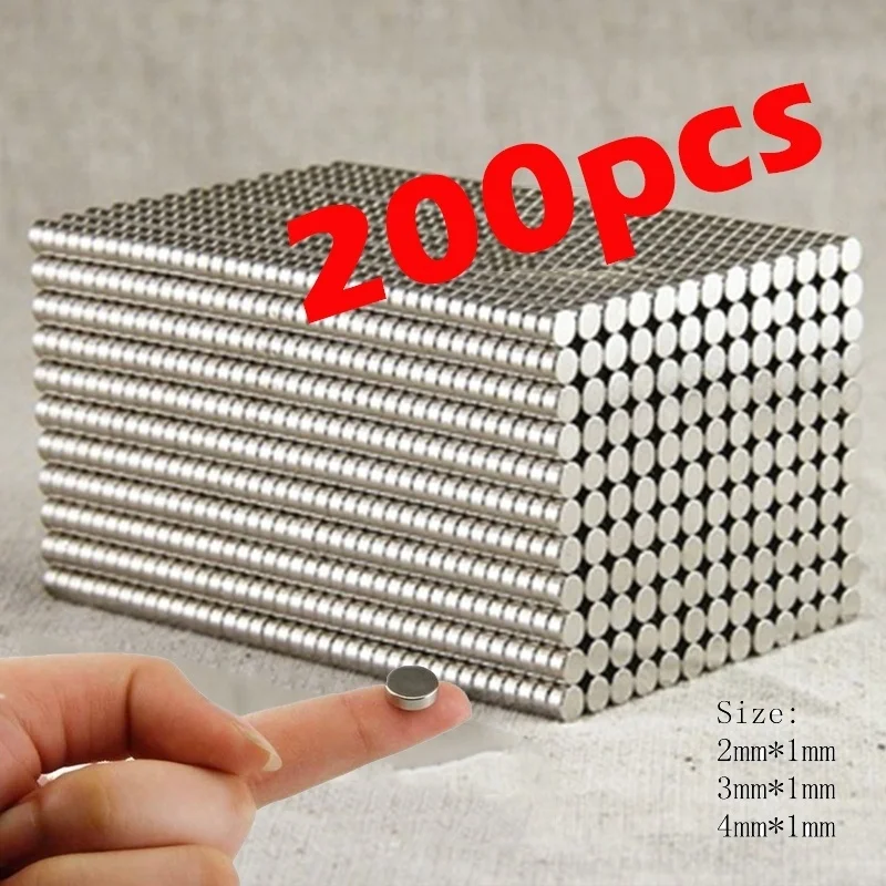 200pcs/400pcs Super Strong Neodymium Magnets Rare Earth Permanent Magnet N35 Disc Fridge Craft(These are small magnets！！！) |