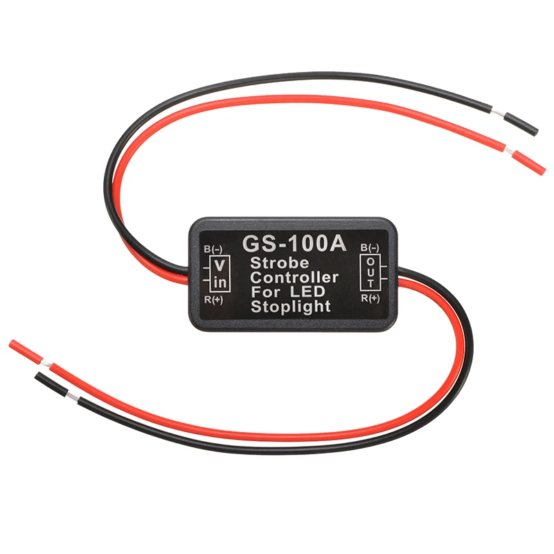 MAYITR 2Pcs GS-100A Car LED Brake Stop Light Strobe Flash Controller Box Module Car Styling Car Light Accessories
