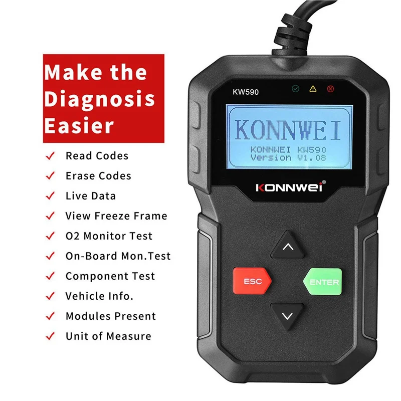 Для KIA BWM X5 автомобильный Стайлинг KW590 OBD2 сканер диагностический авто инструмент
