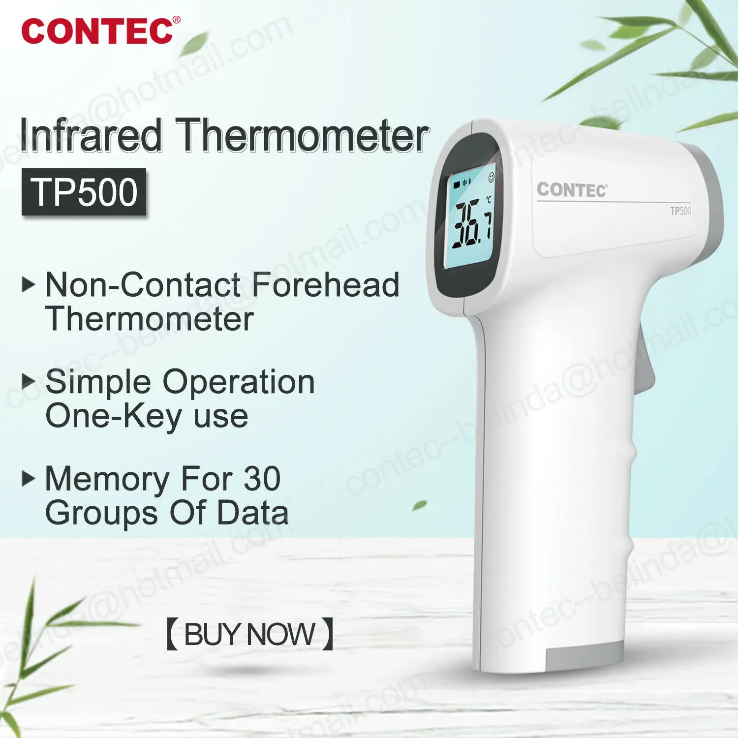 

LCD Digital Non-contact IR Infrared Thermometer Forehead Body Temperature Gun CONTEC