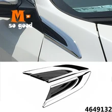 ABS Chrome For Honda Civic 10th -Car wing Right & Left Side Badge fender emblem car styling accessories sticker 2016 To 2018