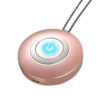 

Personal Air Purifier Necklace USB Portable Air Purifier Wearable Mini Negative Ion Air Freshener No Radiation Low Noise Neutral