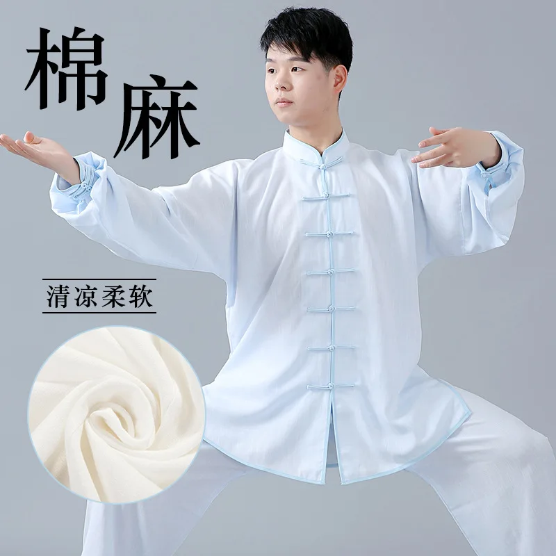 Одежда для тренировок Tai Chi женщин и мужчин весенняя одежда упражнений летняя
