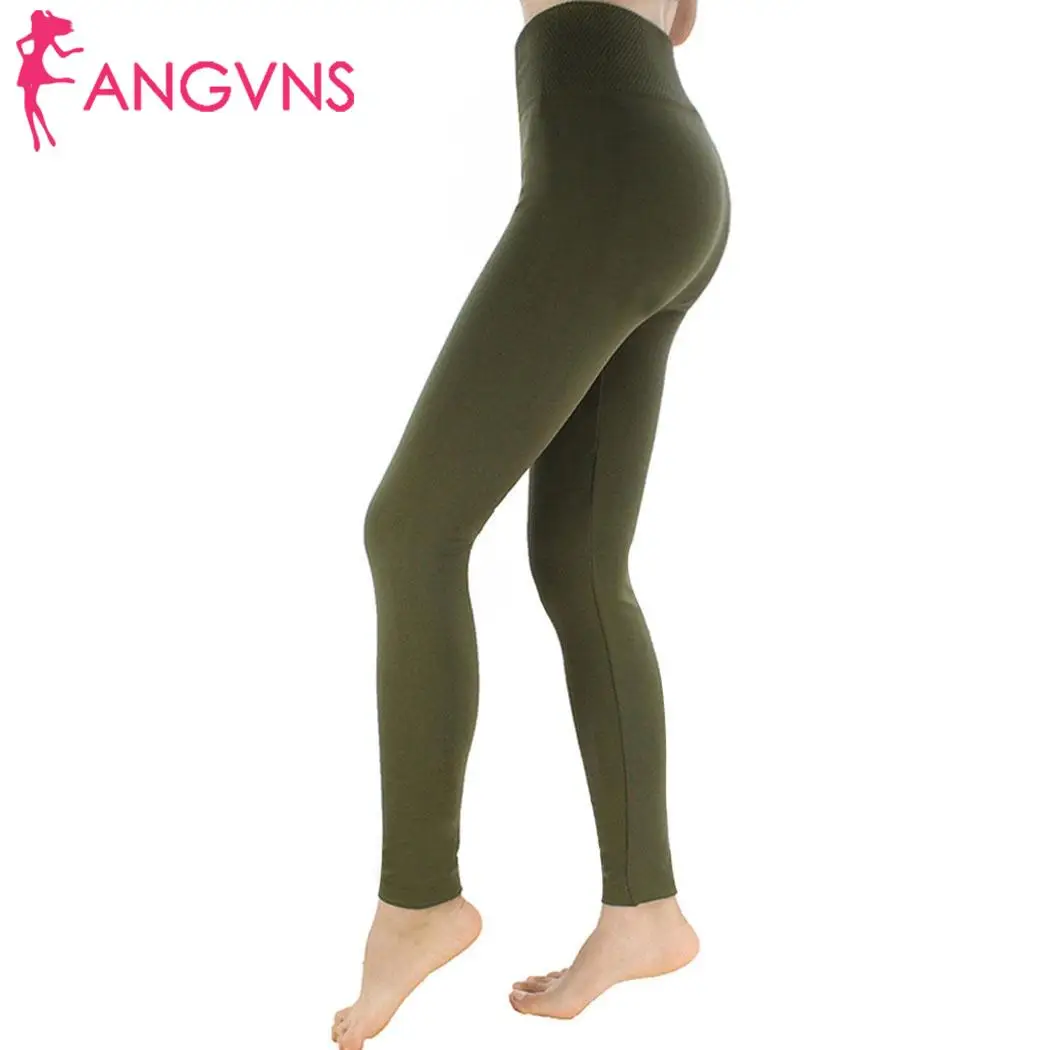 

Women Long Leggings Full Ankle Length Casual Autumn Knee Stretch High Solid Slim Waist Leggings Solid None