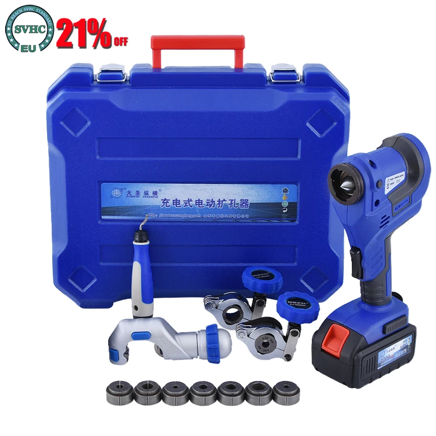 Cordless Electric Flaring Tool Kit Cte800am With Scraper Tube Cutter