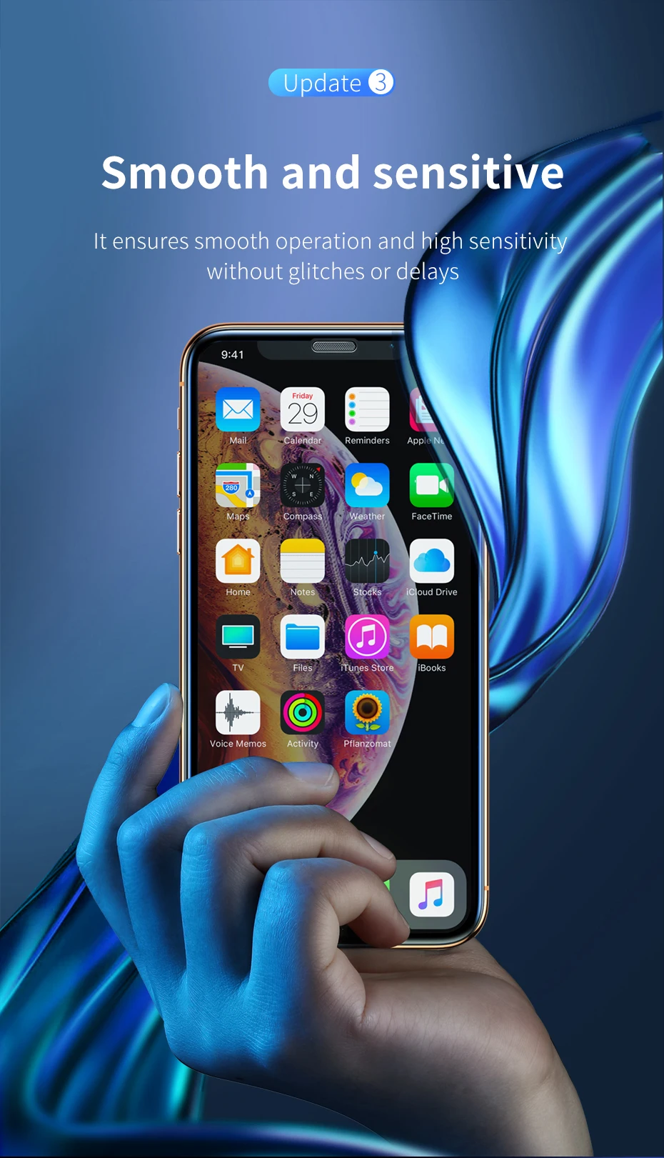 3D протектор экрана для iPhone XR 0,3 мм Ультра тонкое Защитное стекло для iPhone Xs X Xs Max 7 8 закаленное стекло Передняя пленка