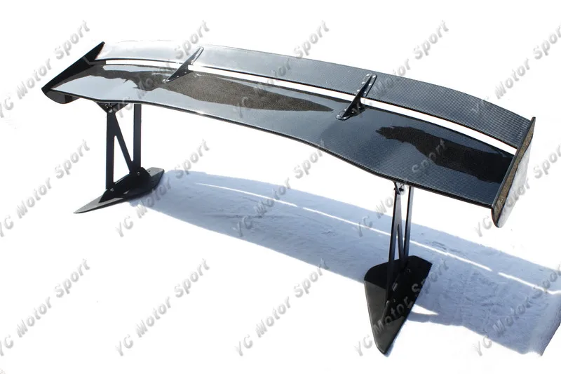2001-2007 Mitsubishi Evolution 7-9 Voltex Type5 Style Trunk Spoiler GT Wing 1700mm CF with 39mm Aluminum Stands (3)