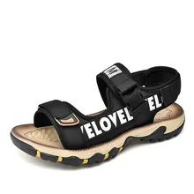 Новинка; классические мужские сандалии; летняя обувь для прогулок; нескользящая пляжная обувь; удобная мягкая мужская обувь; ; размеры 39-47