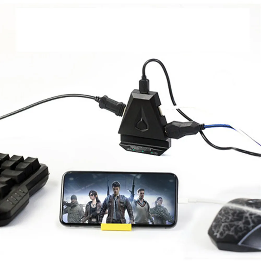 Переходник для мыши с клавиатурой type-c для адаптера игрового контроллера PUBG для iphone IOS 9 выше системы мобильных телефонов