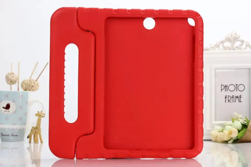 Детский безопасный нетоксичный EVA портативный противоударный чехол для планшета с ручкой для samsung Galaxy Tab A 9," SM-T550 SM-T555+ ручка - Цвет: Красный