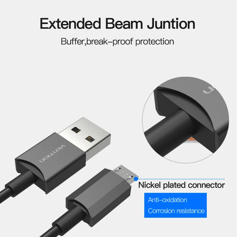 Vention Micro USB кабель для быстрой зарядки передачи данных мобильного телефона Samsung