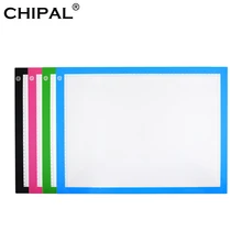 CHIPAL A3 scala LED tavoletta da disegno arte pittura scrittura grafica compresse copia tavola Artcraft tracciamento LED Light Box schizzo Pad