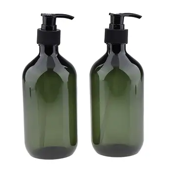 

2PCS Refillable Makeup Cosmetic Lotion Dispenser Pump Bottle Container for Liquid Cream Soap Bath Shower Shampoo 500ml