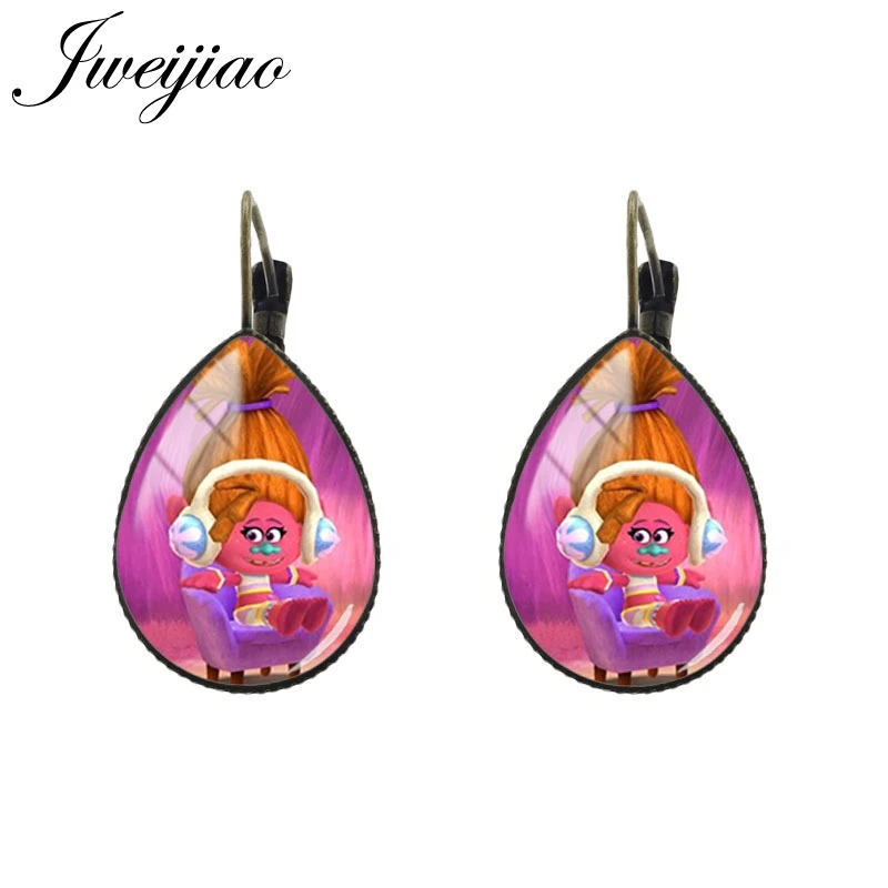 CT02 5 JWEIJIAO детские серьги с рисунком из мультфильма, серьги-клипсы в виде капли воды, античная бронза, chaim, подарок для девочек, модные ювелирные изделия, вечерние, CT02 - Окраска металла: CT02 5