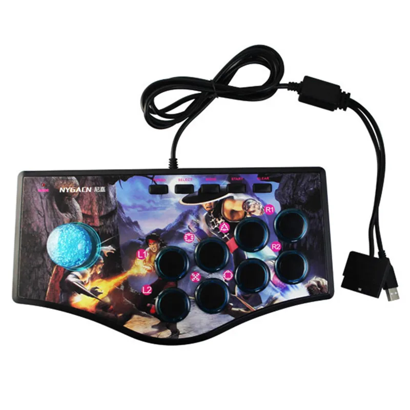 Csuneel профессиональный игровой проводной USB/P2 игровой контроллер для ПК/ТВ для портативного компьютера для WinXP/Win7/8/9/10 8-ключ один геймпад - Цвет: 02