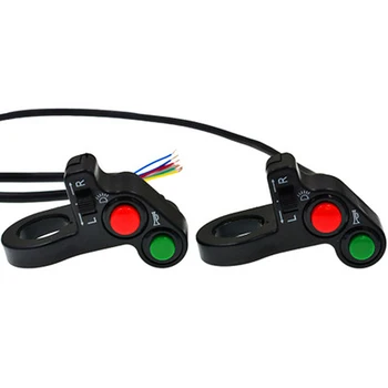 

Black LED multi-function headlight turn signal Motorcycle Handlebar Switch Turn Signals On/Off Button Light Switch