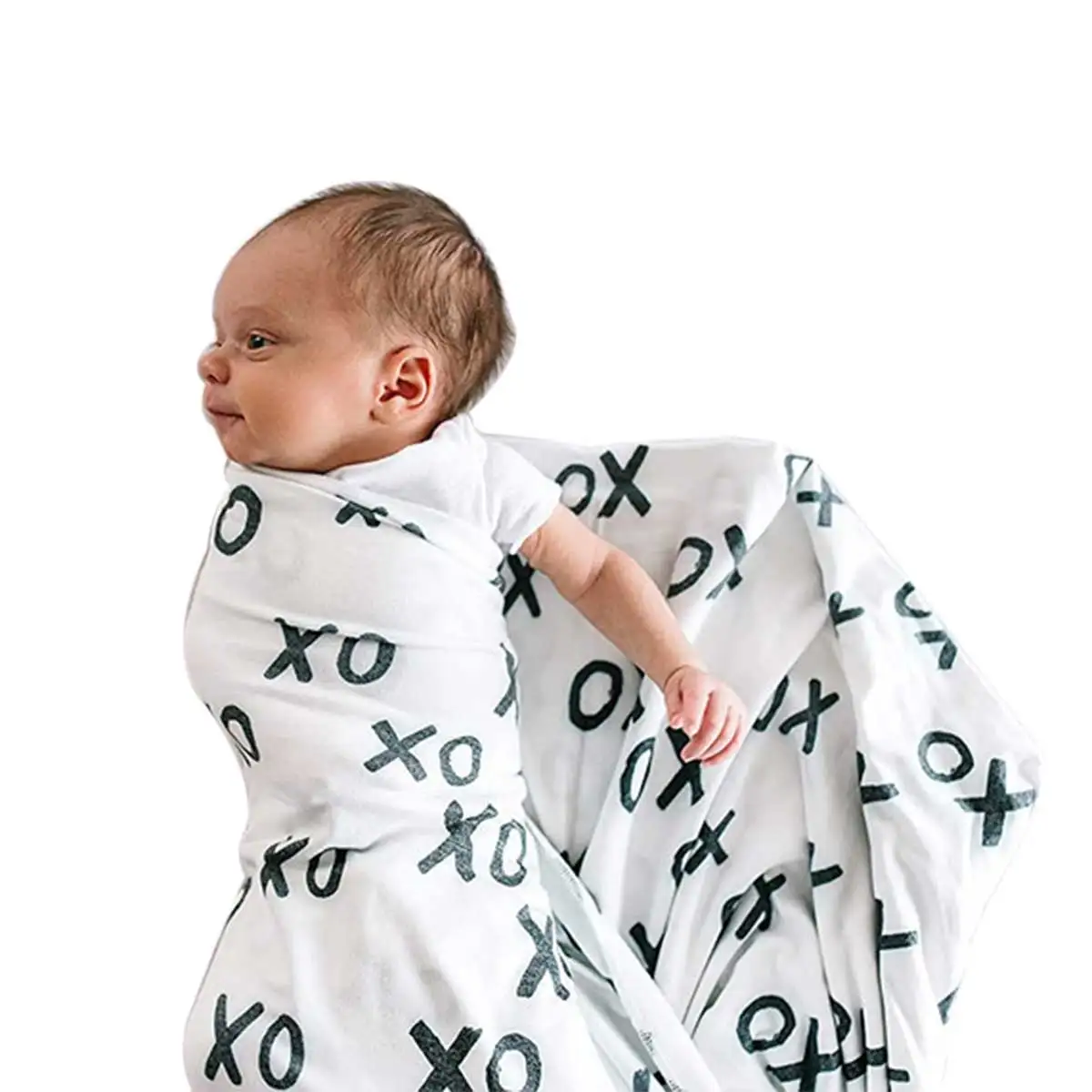 

Baby Quilt and Cap Cotton Printed Silkworm Cocoon Type Newborn Wrap Comfort Sleeping Bag Hat Set