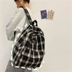 Fashion Canvas Women Backpack College Student Simplicity Backpack Girl School Bags Large Capacity Waterproof Travel Rucksack
