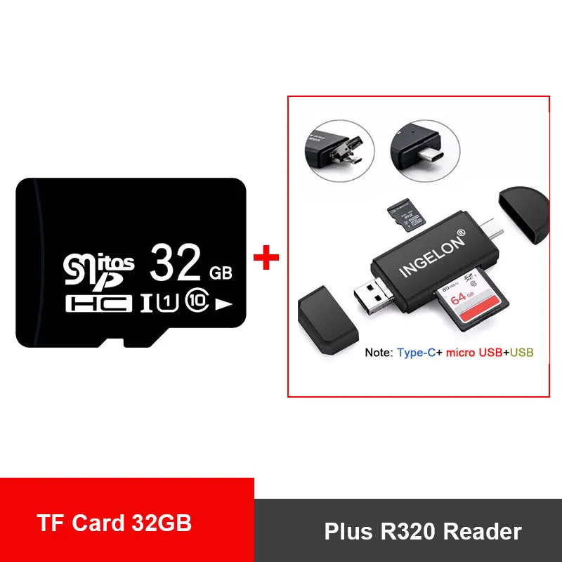 32G Plus R320 128 Мб Micro SD карта 32 Гб 64 Гб 128 ГБ TF Память cartao de memoria tarjeta microsd с кардридером адаптер для сотового телефона/КПК - Емкость: 32G Plus R320