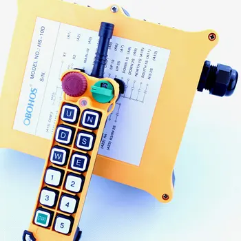

High Quality Wireless Remote Control Dual Speed Push Button Switch for Lift/ Winch/ Bridge Crane AC 110-380V