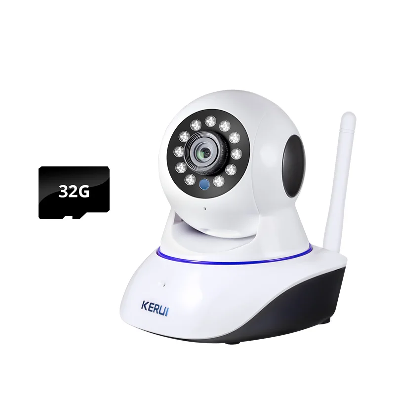 KERUI 720P 1.0MP Mini Indoor Wireless Tuya WiFi IP Camera Home Security CCTV Surveillance Camera With 32GB Memory Card|Surveillance Cameras| - AliExpress