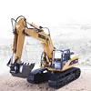 Large Remote Control Excavator 2.4G 1:20 40Mins Thick Track 690 Degree Rotating Alloy Material Sound Truck Vehical Boy Gift Toys 3