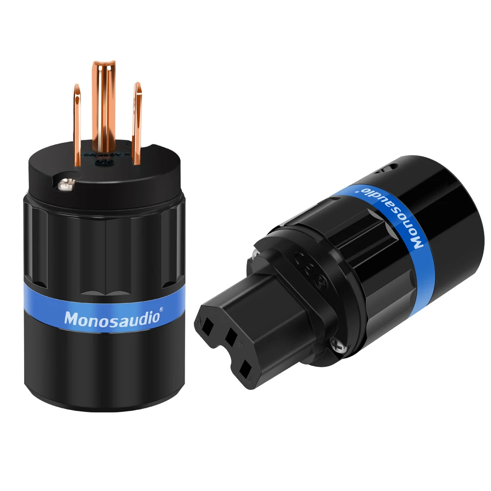 Monosaudio M104/F104 Spina Di Alimentazione Ca Usa In Rame Puro Spine Di Rete Usa Connettore Spina Di Alimentazione Ca Femmina Iec320 Per Cavo Di Alim