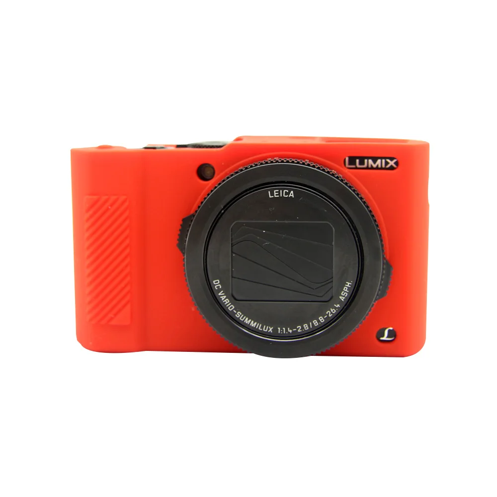 Red CAENBOO для Panasonic Lumix LX10, сумка для камеры, мягкий силиконовый резиновый защитный чехол для тела, сумка для LX-10, защитные аксессуары - Цвет: Red