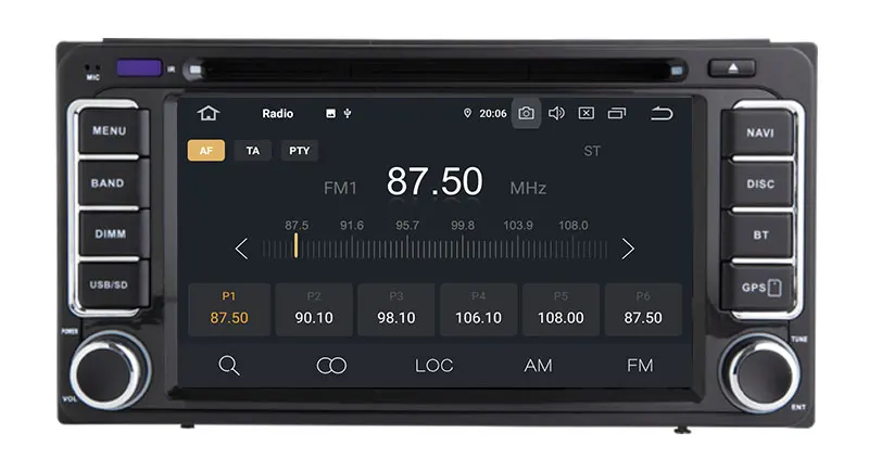 Best Android 9.0 OS Octa Core Car DVD Player Stereo System For Toyota Old Prado RAV4 GPS WIFI Multimedia Carplay GPS Radio Navigation 7