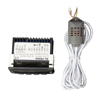 

Easy Install Small Embedded Incubator Controller Automatic Digital ABS Dual Display Multifunctional Timer Temperature Humidity