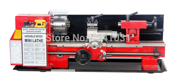 

400W Mini Precision Metal Lathe 2500RPM Variable Speed Mini Lathe+CJ0618-300mm working length Micro Wood & Metal Lathe