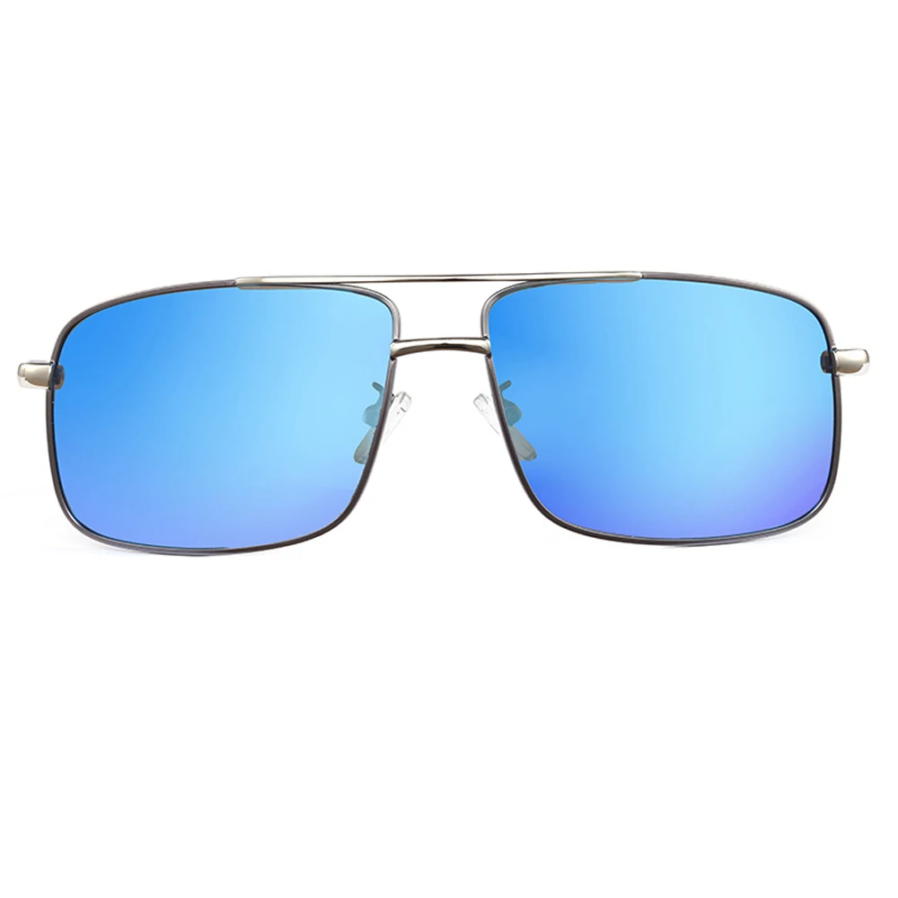 

2020 Blue Mirror Men Sunglasses UV400 Polarized Rectangle Retro Glasses For Men 6 Color Fashion Come With Box