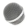 Practical Steel Wireless Wired Microphone Replacement Grille Mesh Ball Head Silver ► Photo 3/6