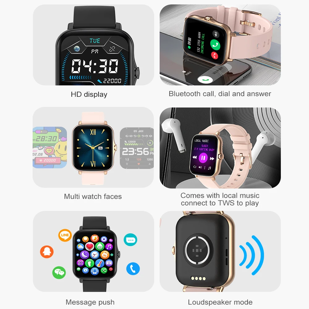 Y20 Pro P8 Plus GT ����Ʈ ��ġ ������ BT ��ȭ ��ȭ �ð�, DIY �ð� �� ���� �÷��̾�, ������ ����Ʈ ��ġ, TWS �̾����� ����