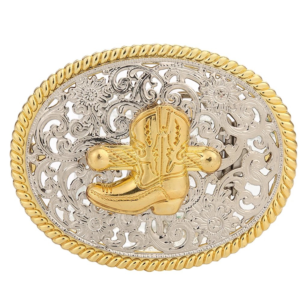 Retro Western Cowboy eagle Belt Buckle Animal Rodeo Antique Buckle Vintage style luxurious Gold horse Cow engraved belt buckle
