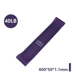 Portable Fitness Workout Equipment: Elastic Resistance Bands for Strength Training and Yoga (Grape Purple)