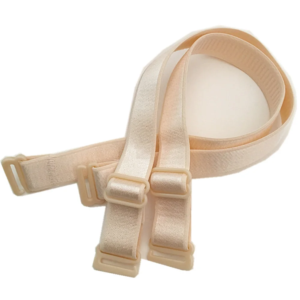 1.8cm No Magnet Bra Straps Wide Side Invisible Non-slip Bra Straps Multicolor Detachable Adjustable Double Shoulder Straps