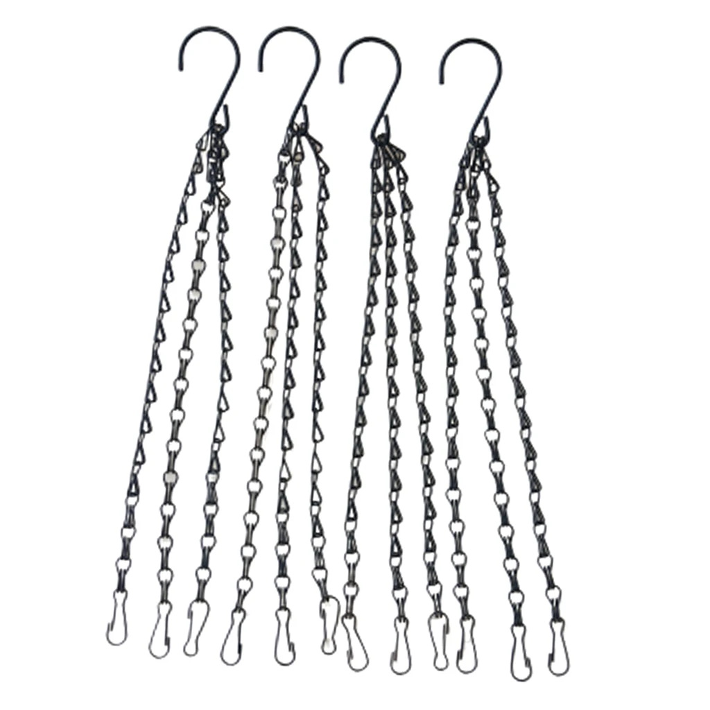 

4Pcs/Set Hanging Chain Flower Pot Basket Replacement Chain Hanger for Planters