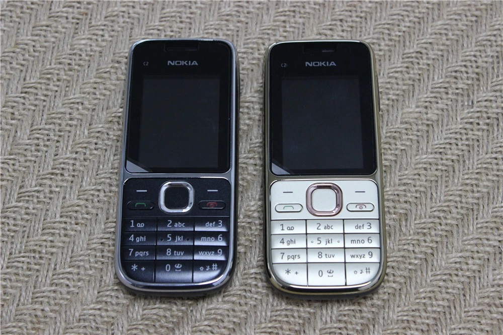 C2-01 разблокированный Nokia C2-01 1020mAh 3.15MP 3g Поддержка русской клавиатуры и аракбической клавиатуры и иврит клавиатуры мобильного телефона