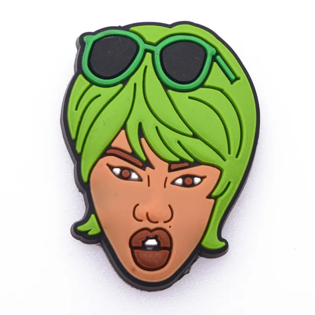 New Arrival 1 Pcs Croc Shoe Charms Cartoon Famous Superstar Clog Shoes Accessories Celebrity Singer Popular Actress Decorations c0090