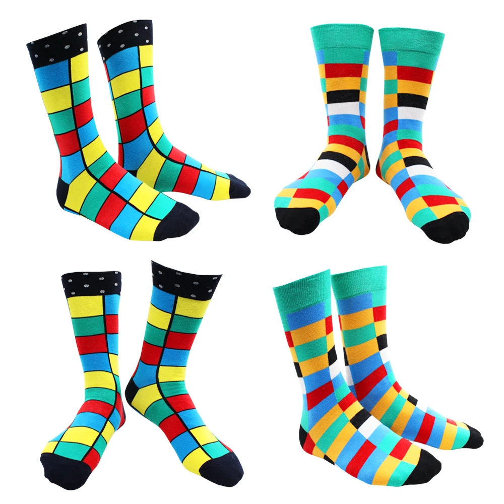 Fashion Casual Women and Mens Socks Art Van Gogh Stripe Harajuku Fruit Animal Sloth Beer Funny Socks Dress Cotton Socks Men